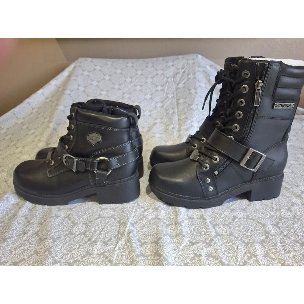 HARLEY DAVIDSON WOMENS SIZE 8 BIKER BOOTS